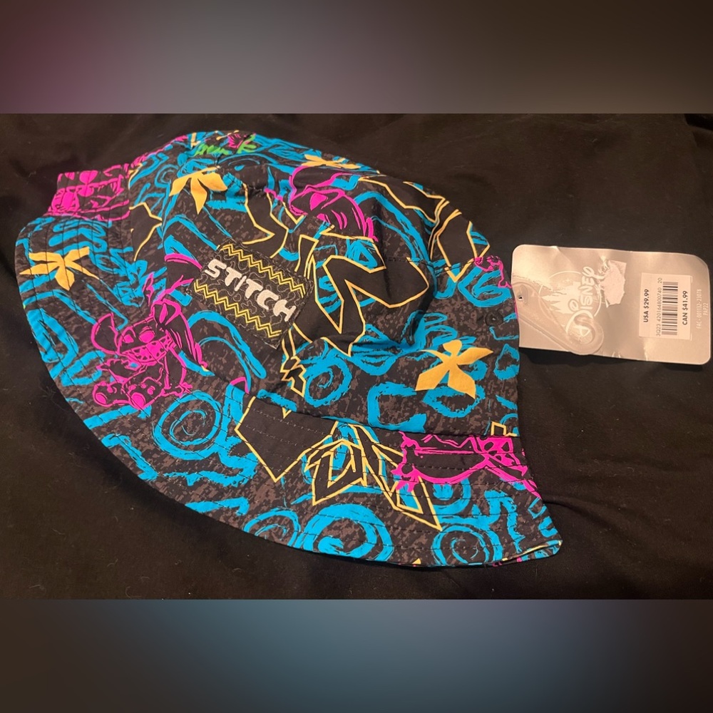 New with tag Disney Stitch bucket hat